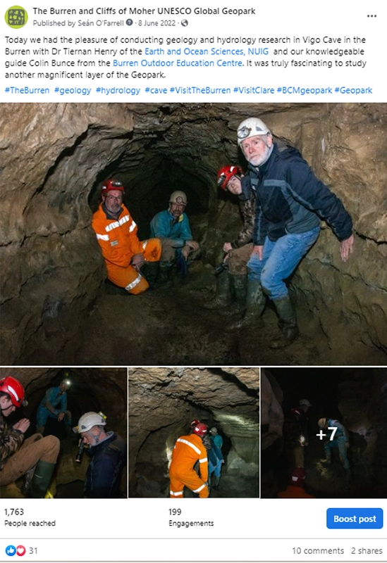 Geopark Research - Facebook Post