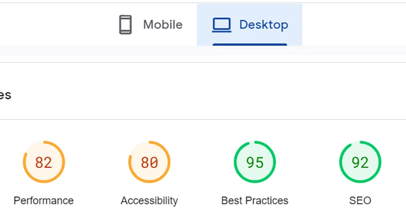 SEO and site performance Code of Practice platform